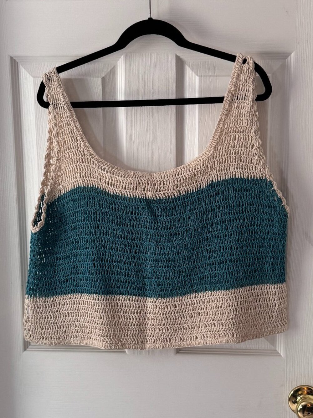 Earthbound Crochet Mushroom Tank Top XL Fairycore Cottagecore Festival Boho - Picture 3 of 3